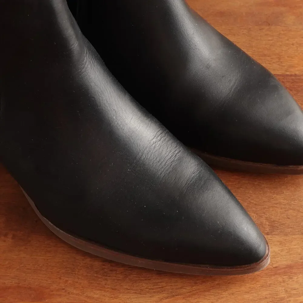 Patina‎ Western Boots WMS SZ 8 BLK Dakota Portland Leather Goods Coastal Cowgirl